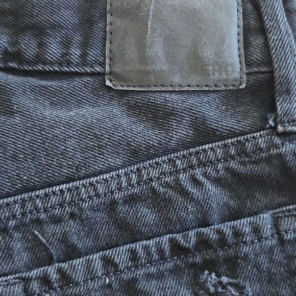 Aeropostale 90s High-Rise Cut-off Black Wash Shorts Size 00 - Picture 4 of 9